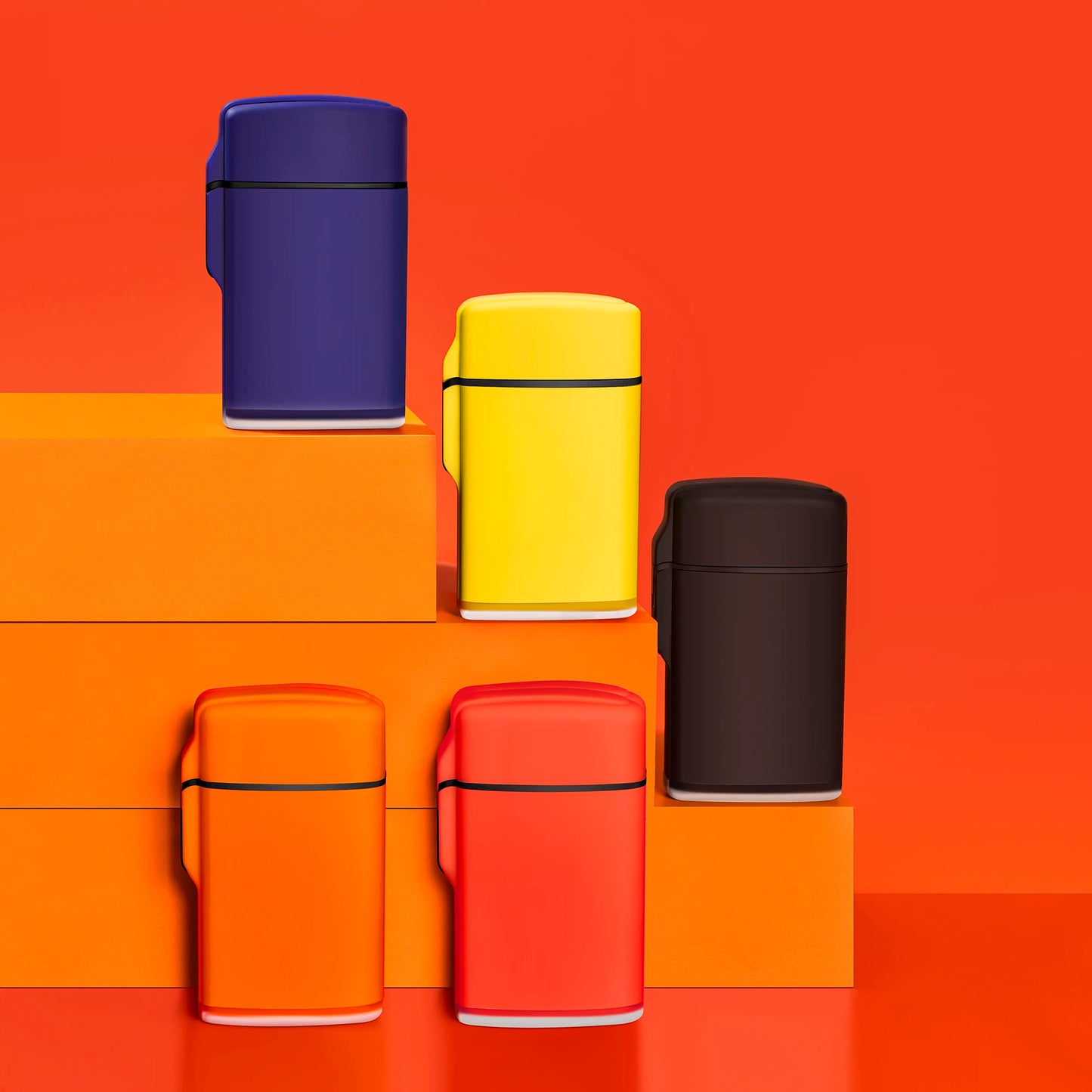 Mini encendedor de cigarros a prueba de viento, antorcha de chorro, recargable, llama azul, encendedor de Gas butano